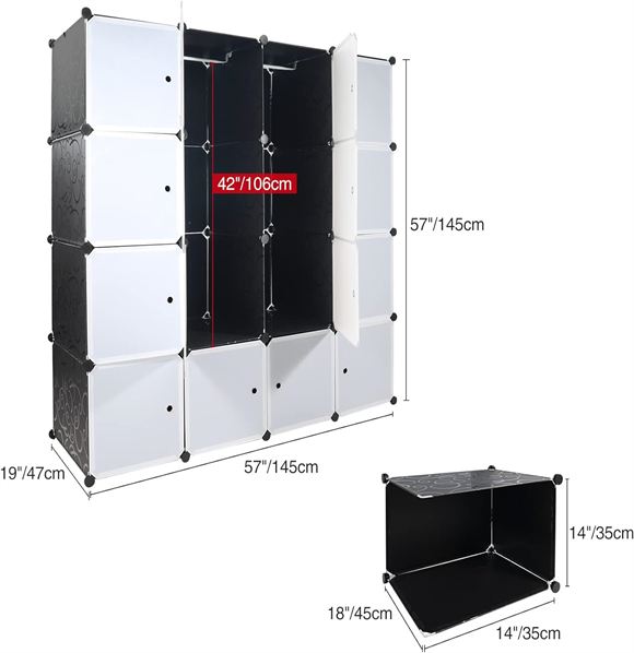 plastic wardrobe